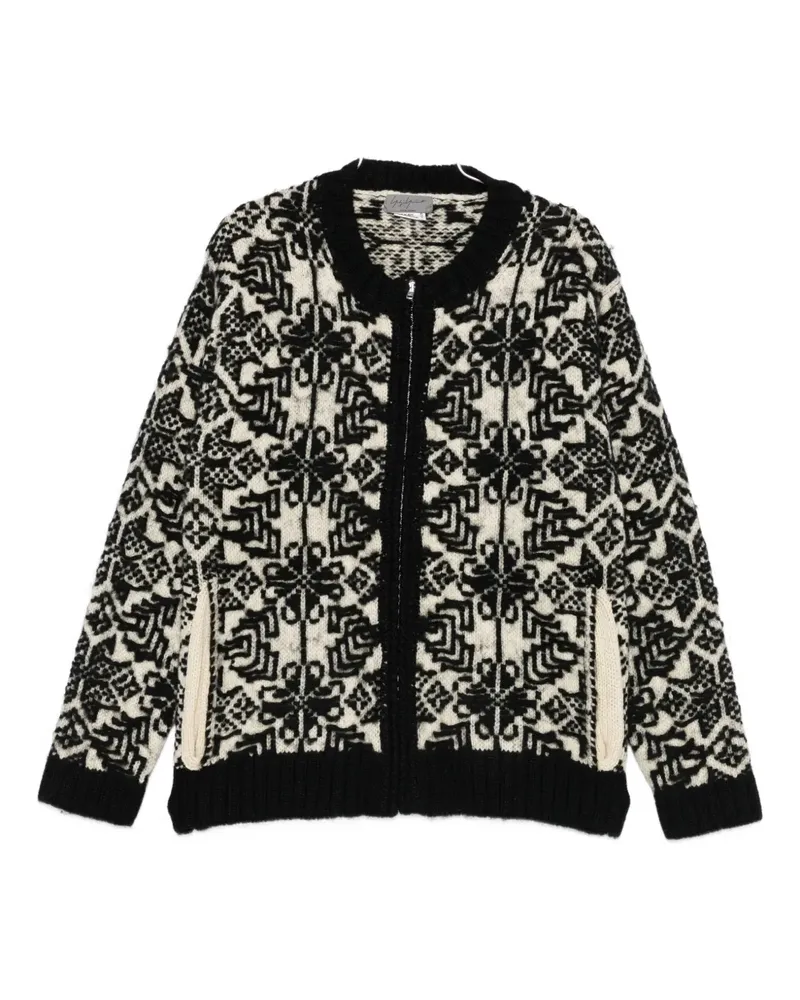 Yohji Yamamoto wool cardigan - Schwarz Schwarz