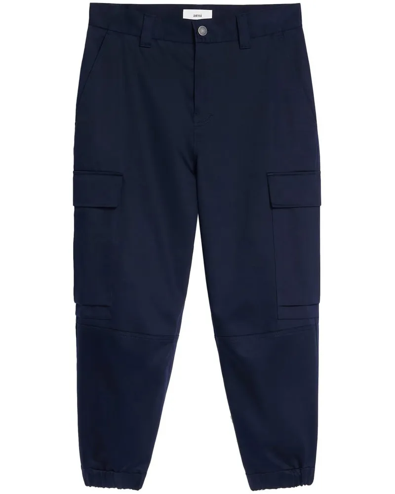 AMI Paris Cargohose mit geradem Bein - Blau Blau