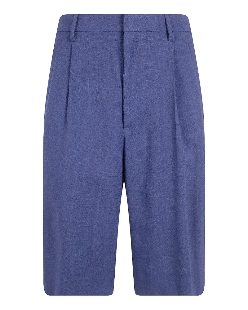 Tagliatore pleated tailored bermuda shorts - Blau Blau