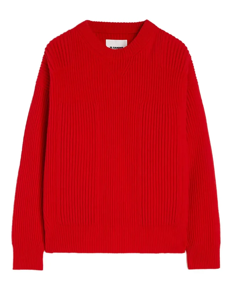 Jil Sander Klassischer Pullover - Rot Rot