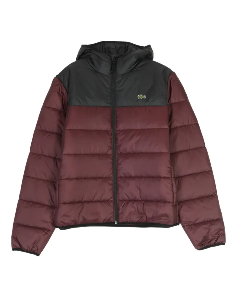 Lacoste Wasserabweisende Steppjacke - Rot Rot