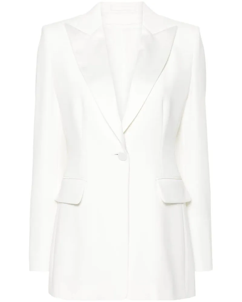 Max Mara Einreihiger Plinio Blazer - Weiß Weiß