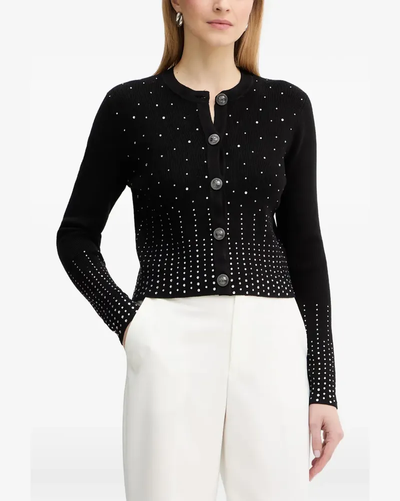 Guess Cardigan mit Kristallverzierung - Schwarz Schwarz