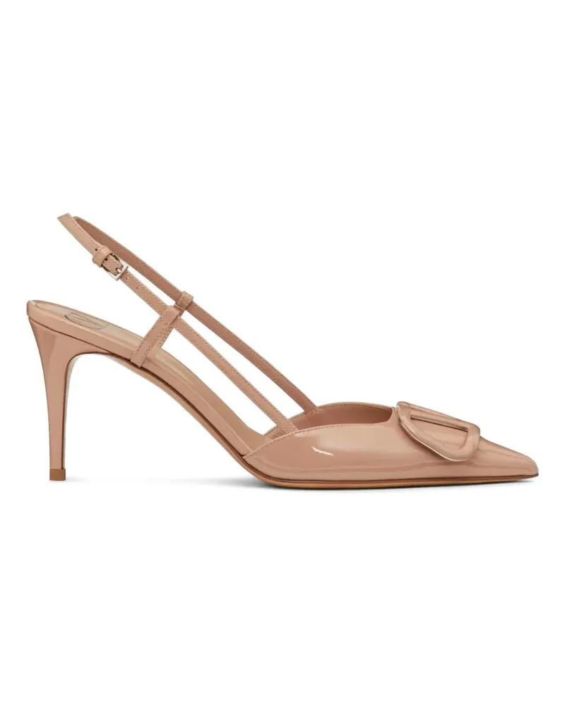 Valentino Garavani VLogo Signature patent leather pumps - Nude Nude