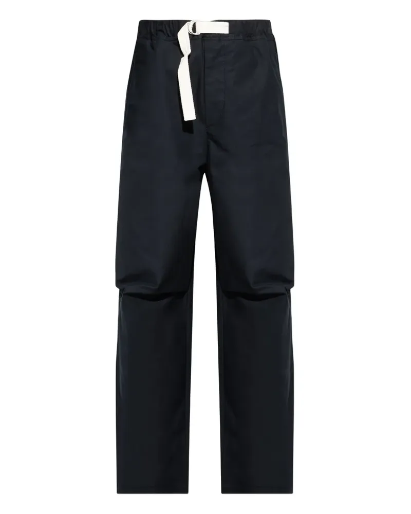 Jil Sander Hose mit Gürtel - Blau Blau