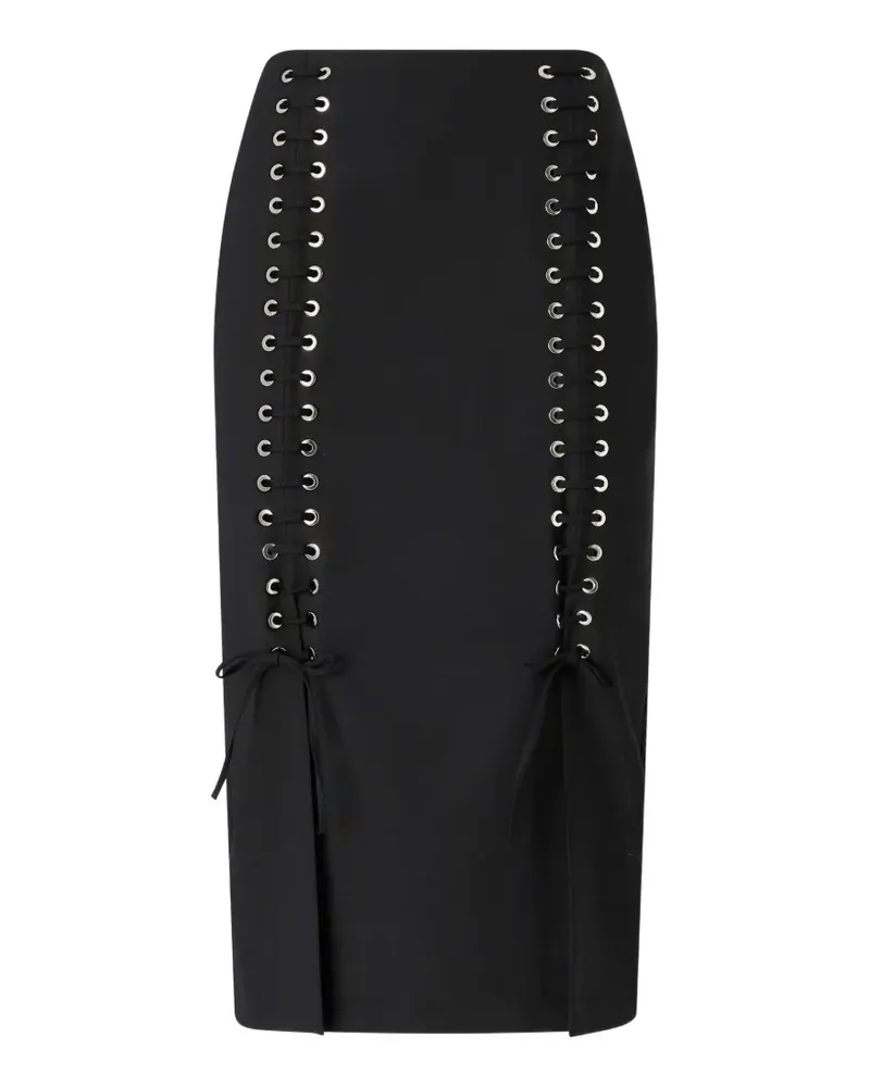 Pinko Rock mit Schlitz - Schwarz Schwarz