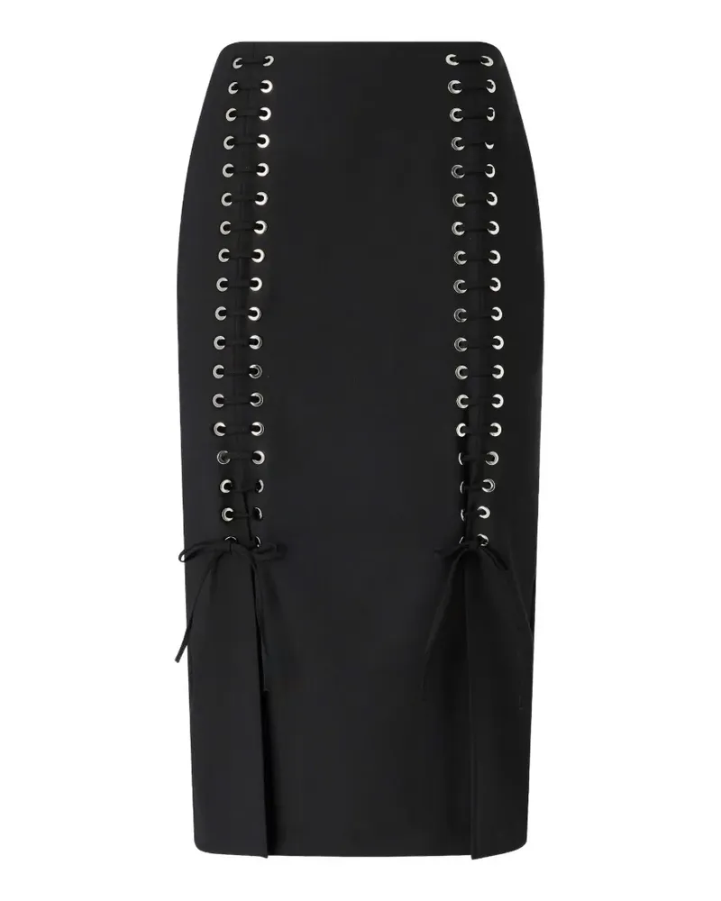 Pinko Rock mit Schlitz - Schwarz Schwarz