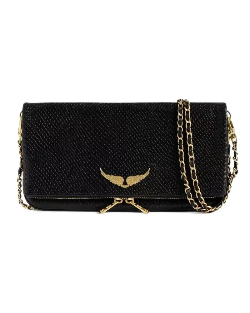 Zadig & Voltaire Mini Rock Soft Wild Clutch - Schwarz Schwarz