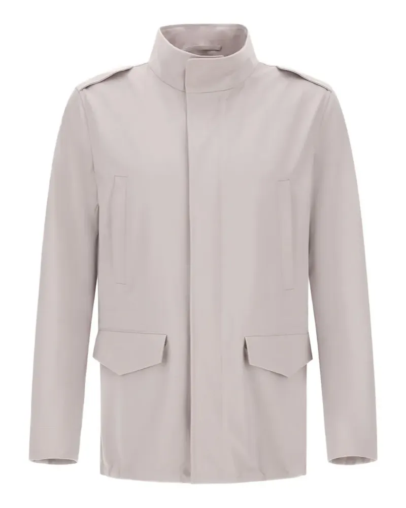 Herno Utility-Jacke mit Schulterklappen - Grau Grau