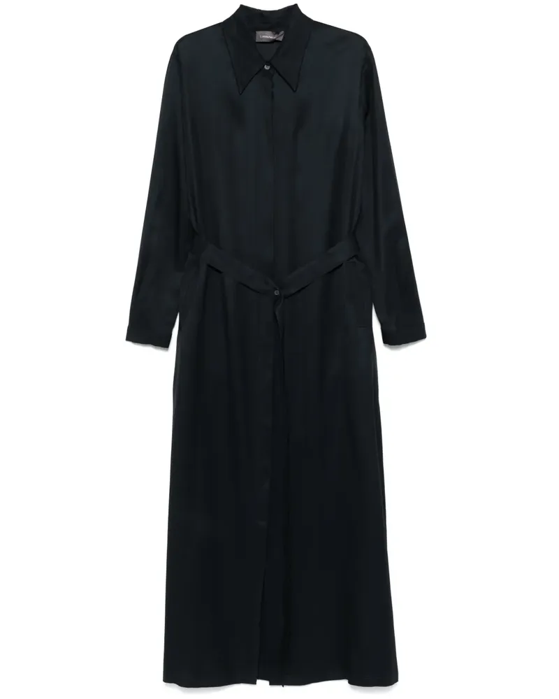 Lorena Antoniazzi Maxikleid mit Gürtel - Blau Blau