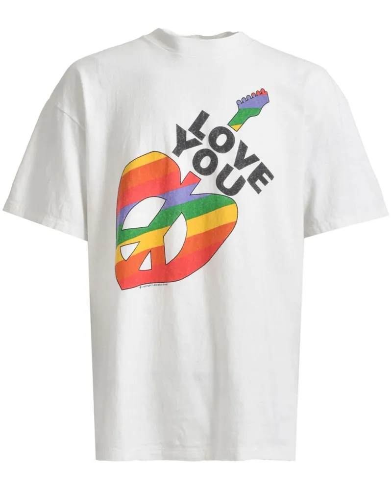 READYMADE Love Peace T-Shirt - Weiß Weiß