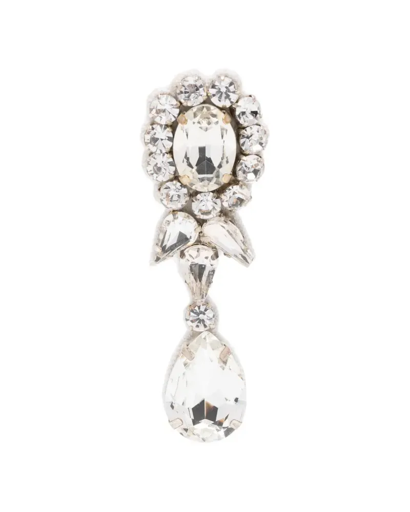 Moschino crystal-embellished earrings - Silber Silber