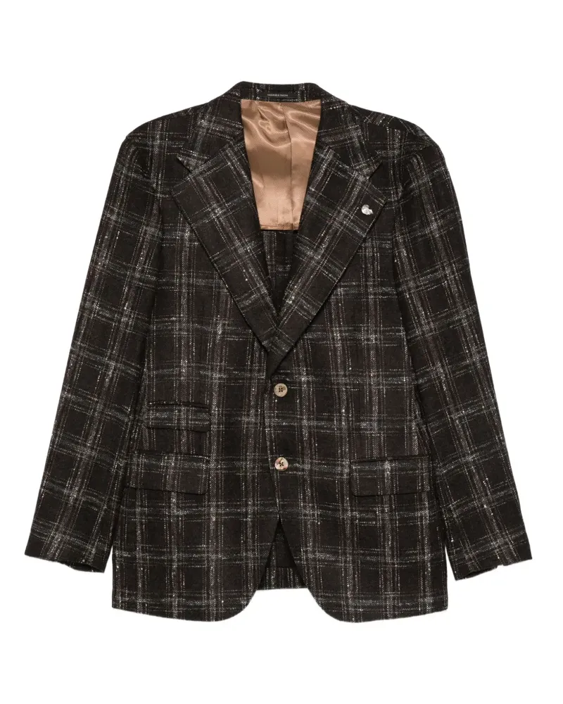 Gabriele Pasini Karierte Jacke - Braun Braun