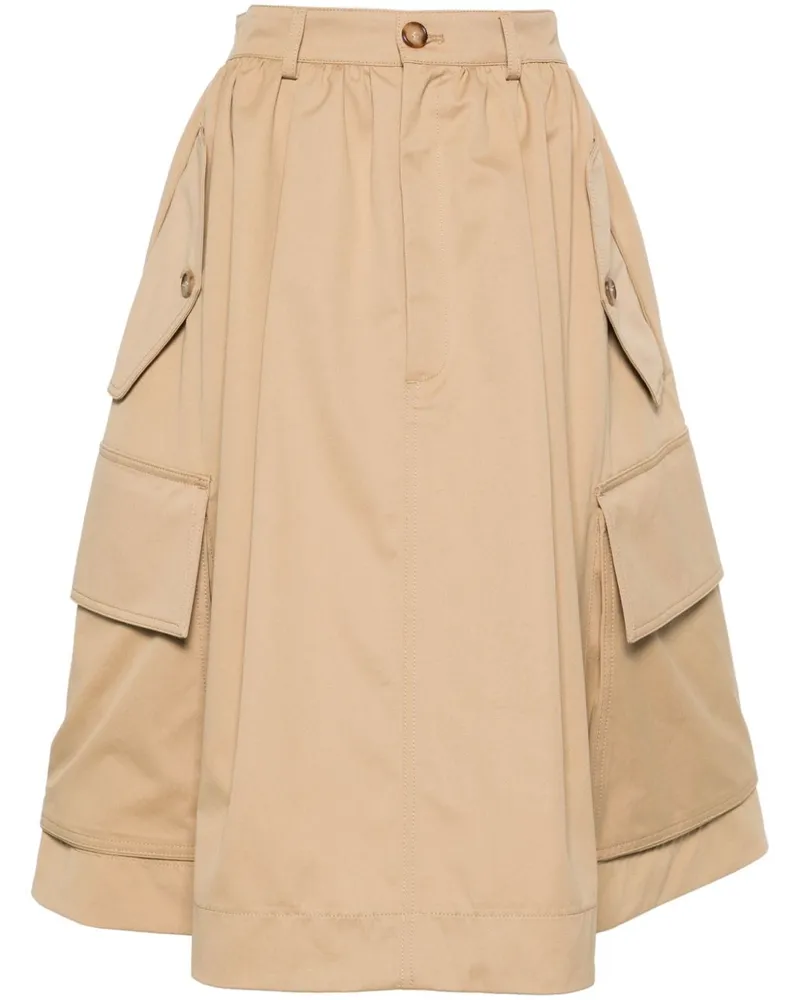 Moschino Rock mit aufgesetzten Taschen - Nude Nude