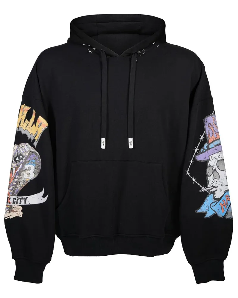 Haculla Crown Royale Hoodie mit grafischem Print Schwarz