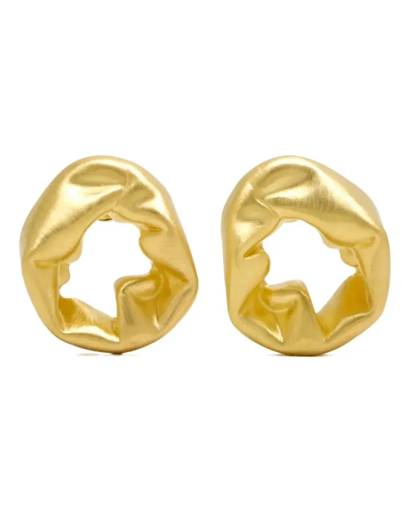 Completedworks Ohrringe mit gehämmertem Effekt - Gold Gold