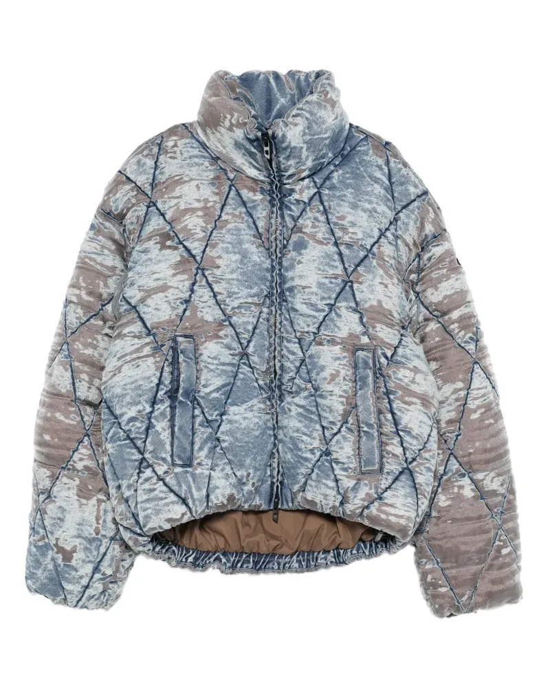 Diesel Gesteppte Jeansjacke - Blau Blau