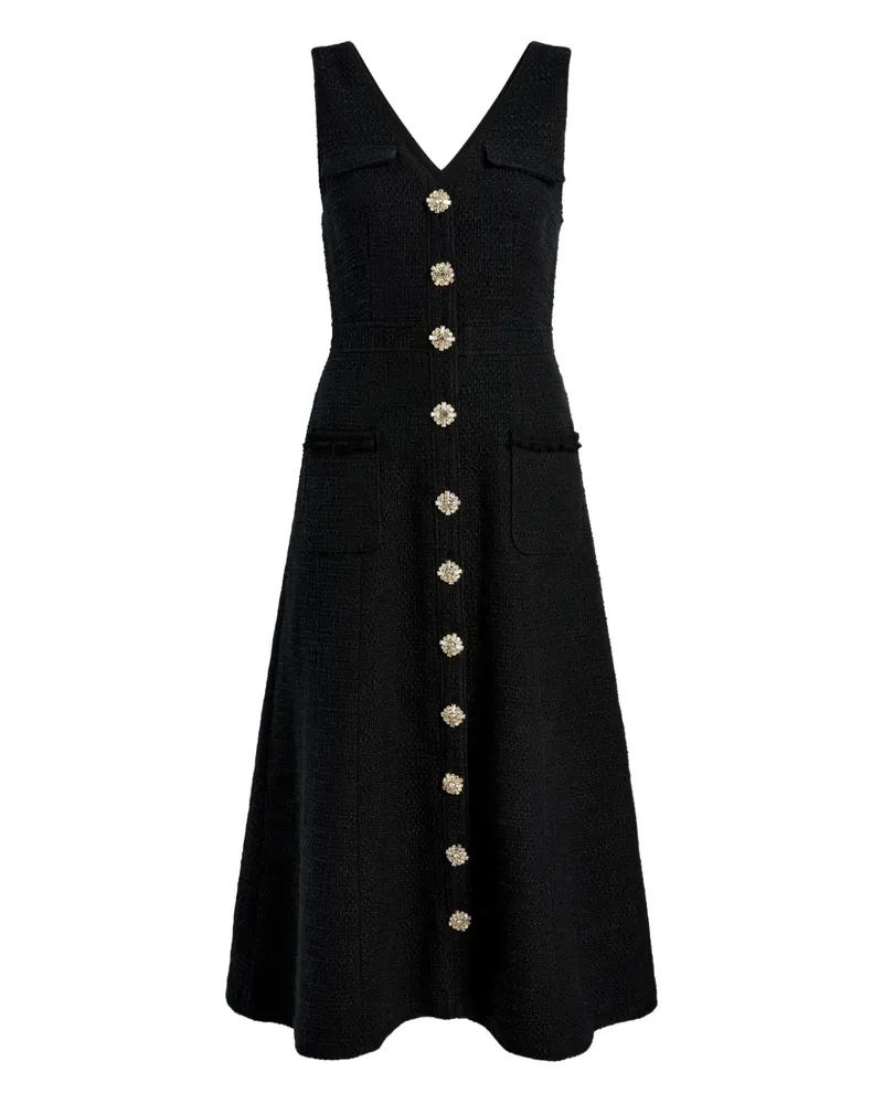 Cinq à Sept Verziertes Kleid - Schwarz Schwarz