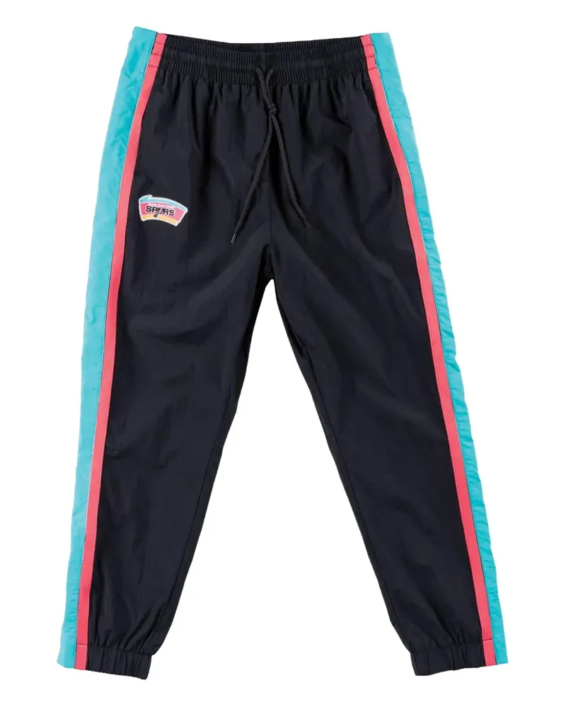 Mitchell & Ness NBA San Antonio Spurs Tear Away Jogginghose - Schwarz Schwarz