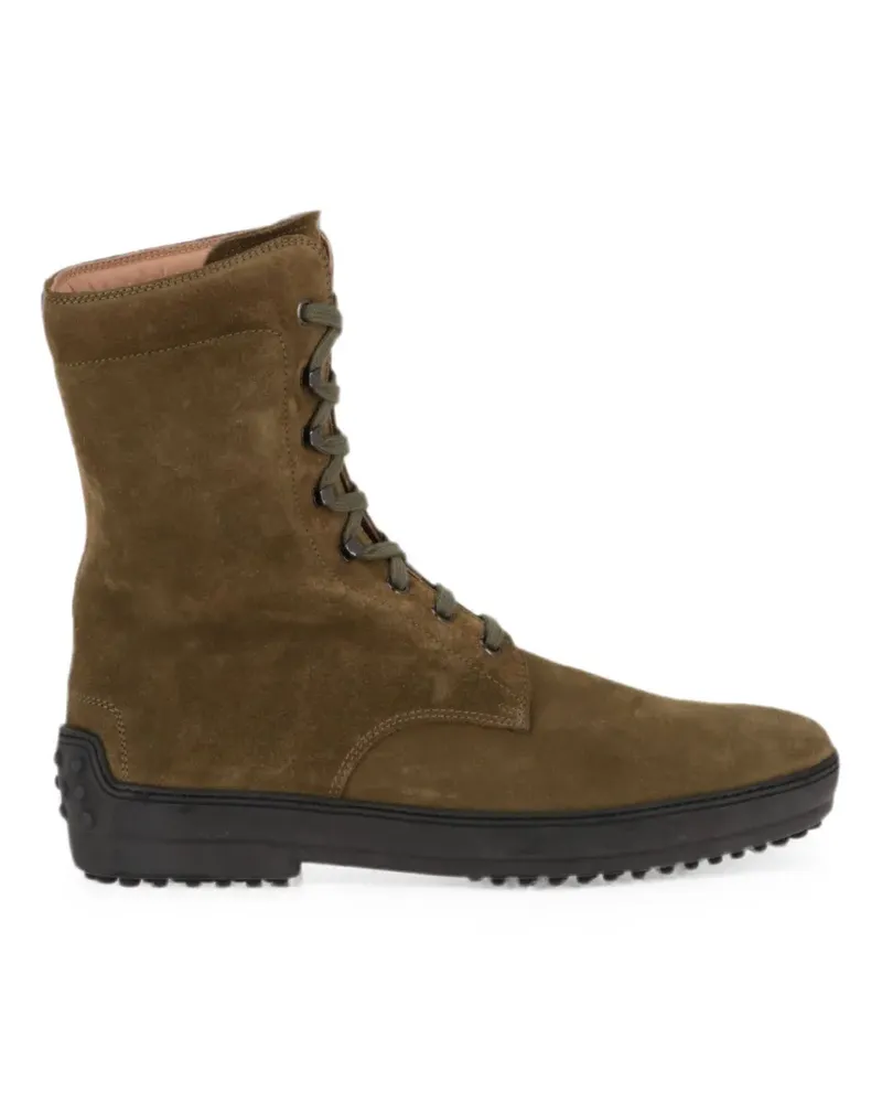 TOD'S lace-up suede boots - Braun Braun