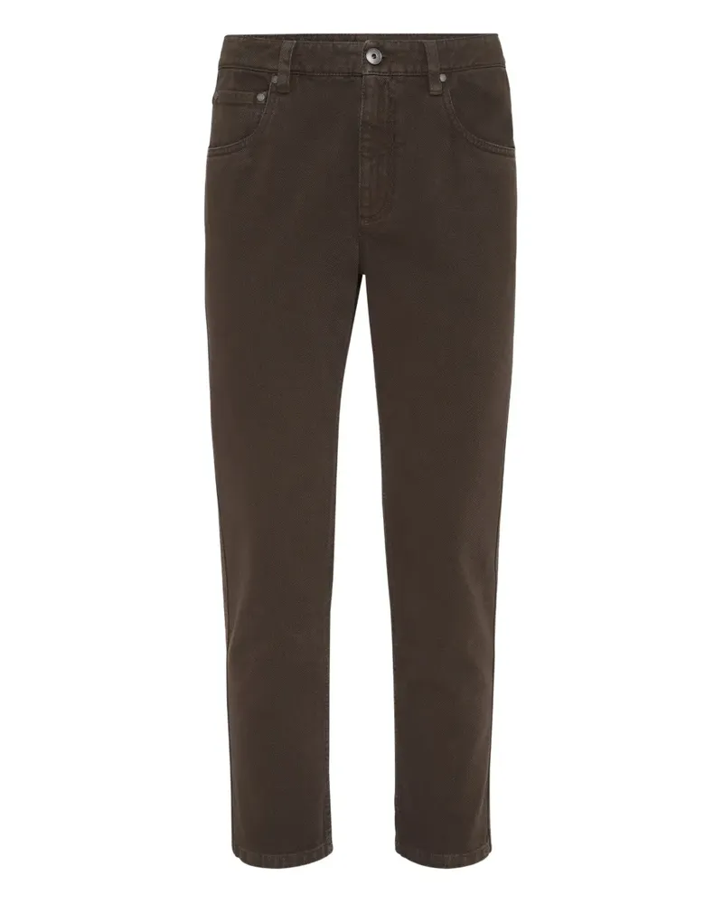Brunello Cucinelli Hose mit geradem Bein - Braun Braun