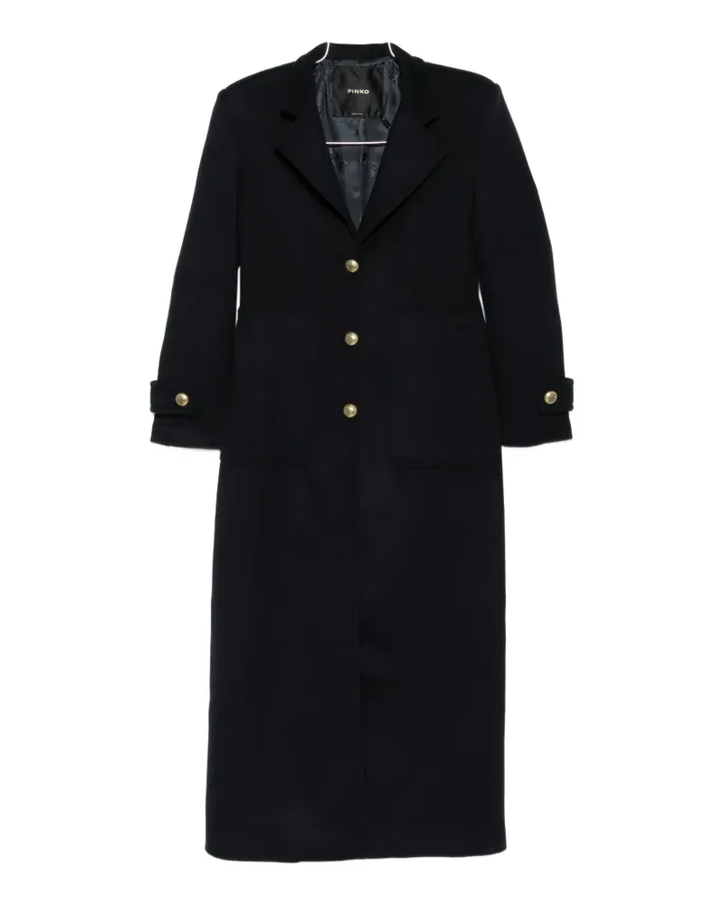 Pinko button-up single-breasted coat - Blau Blau