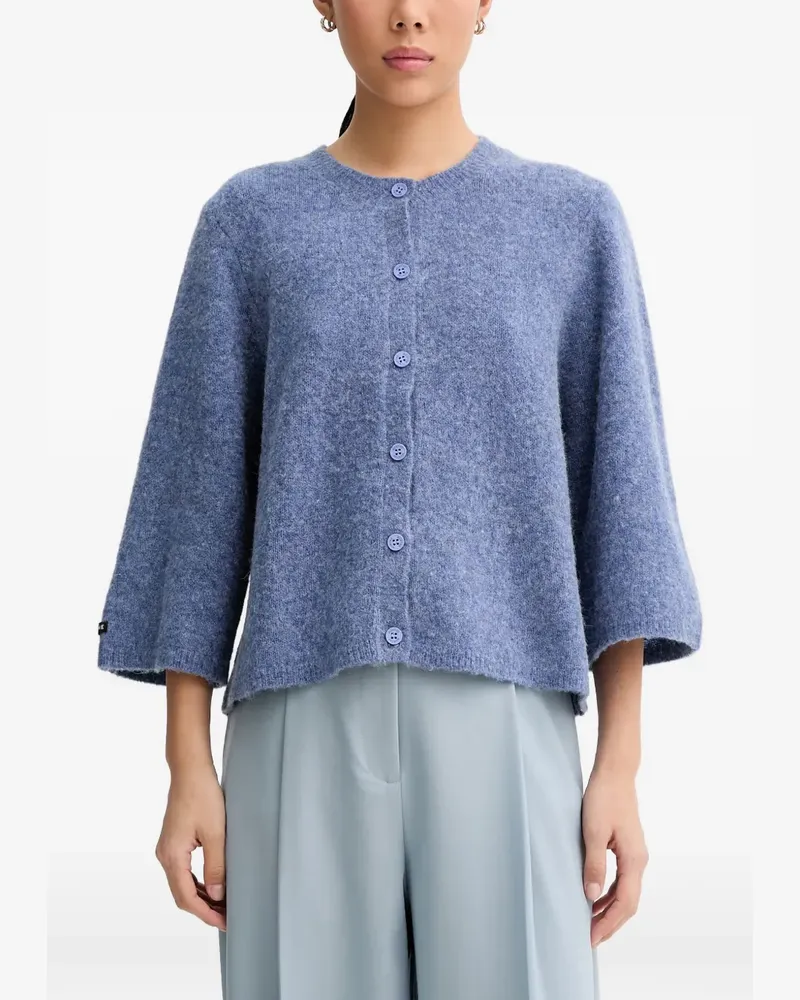 MUNTHE Nabilla Cardigan mit weiten Ärmeln - Blau Blau