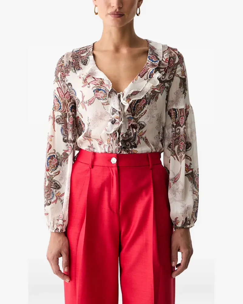 Guess Bluse mit Paisley-Print - Nude Nude