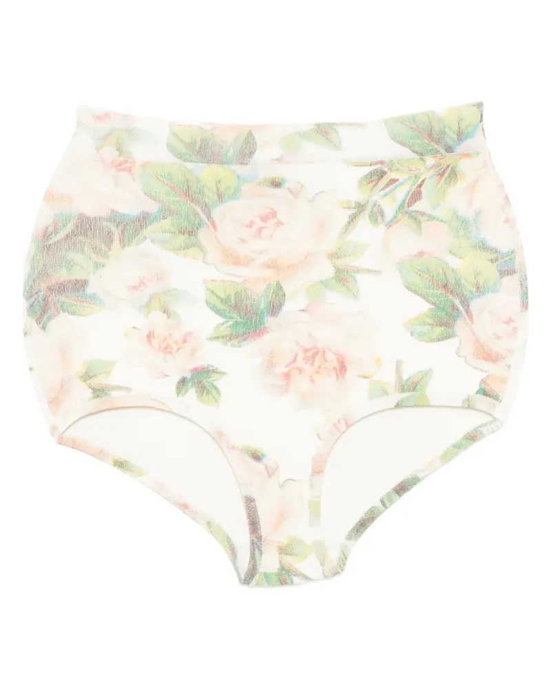 Simone Rocha Slip mit Blumen-Print - Mehrfarbig Mehrfarbig