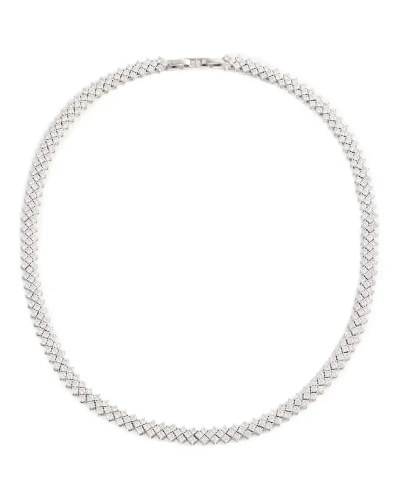 Self-Portrait embellishment necklace - Silber Silber