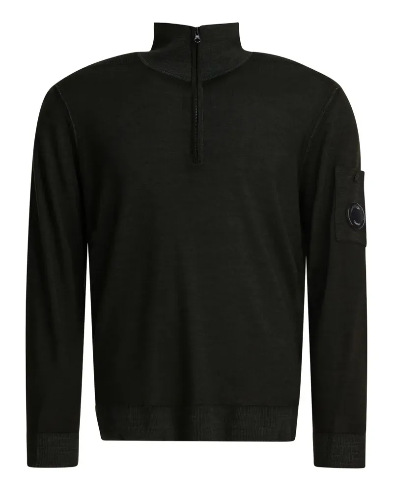 C.P. Company Pullover mit Reißverschluss - Schwarz Schwarz