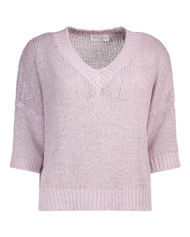 Roberto Collina V-neck T-shirt - Violett Violett