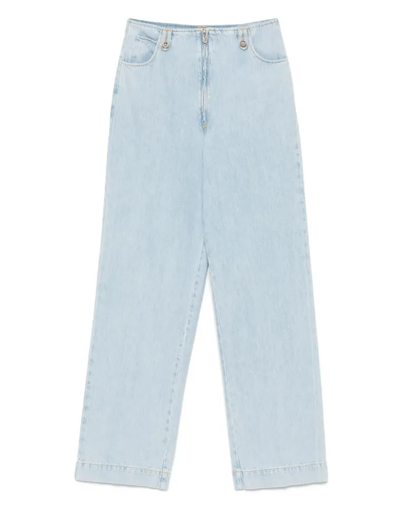 Sandro Jeans mit hohem Bund - Blau Blau