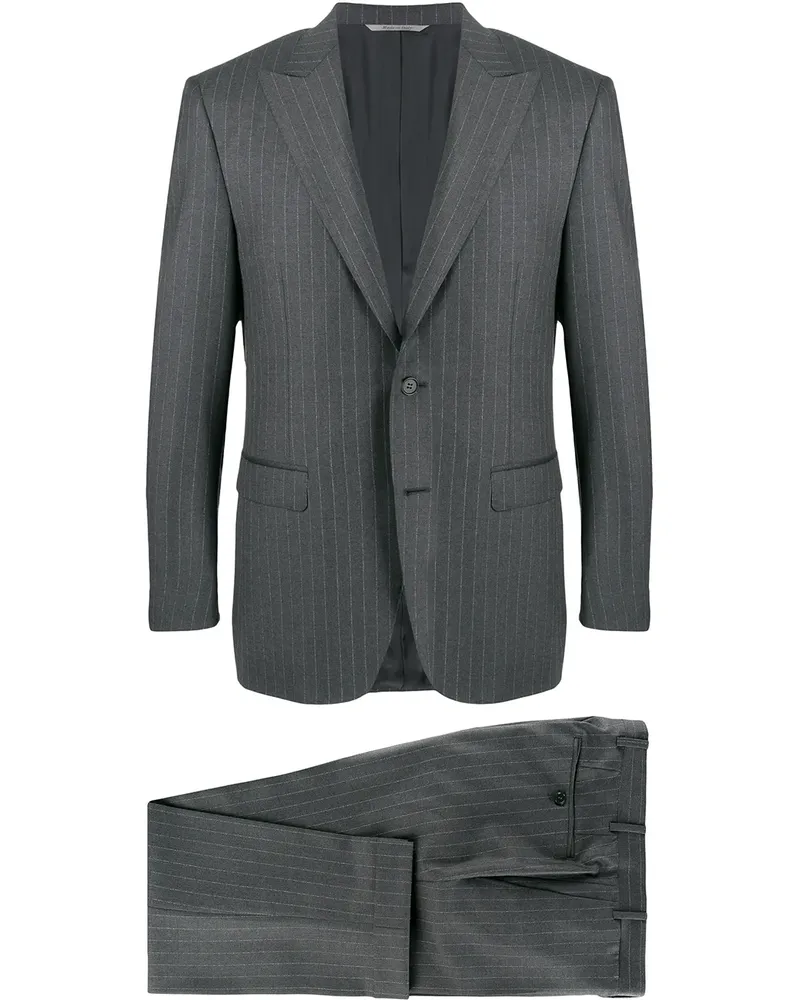Canali Zweiteiliger Anzug mit Streifen - Grau Grau