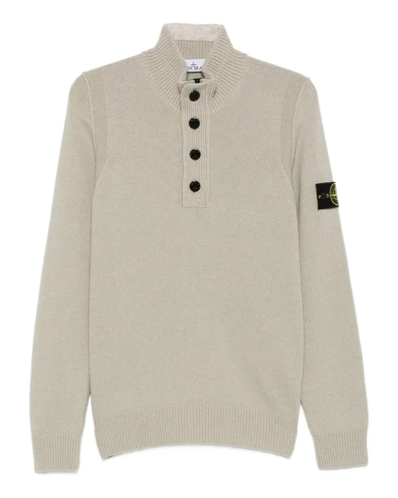 Stone Island Pullover mit Logo-Patch - Nude Nude