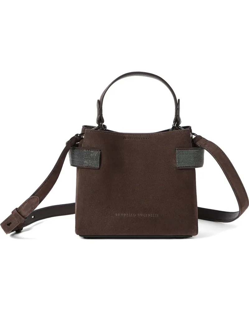 Brunello Cucinelli Verzierte Handtasche - Braun Braun