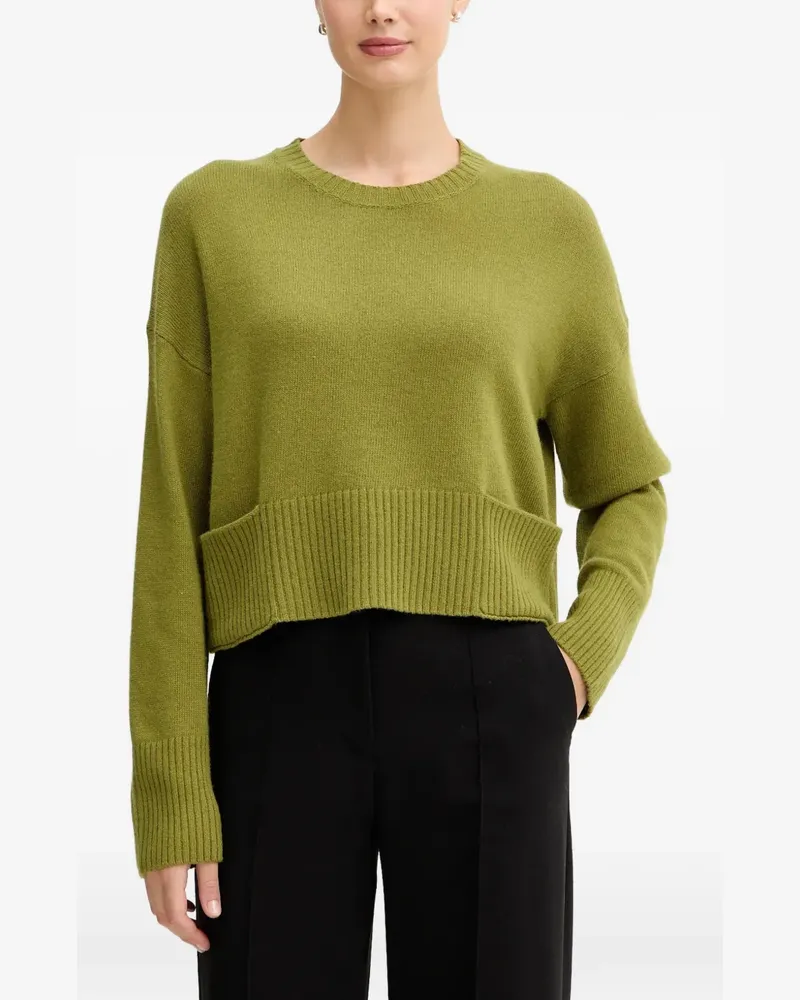 Benetton Gerippter Pullover - Grün Grün