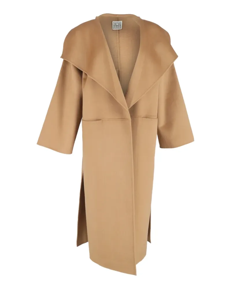 Totême Signature wool coat - Nude Nude