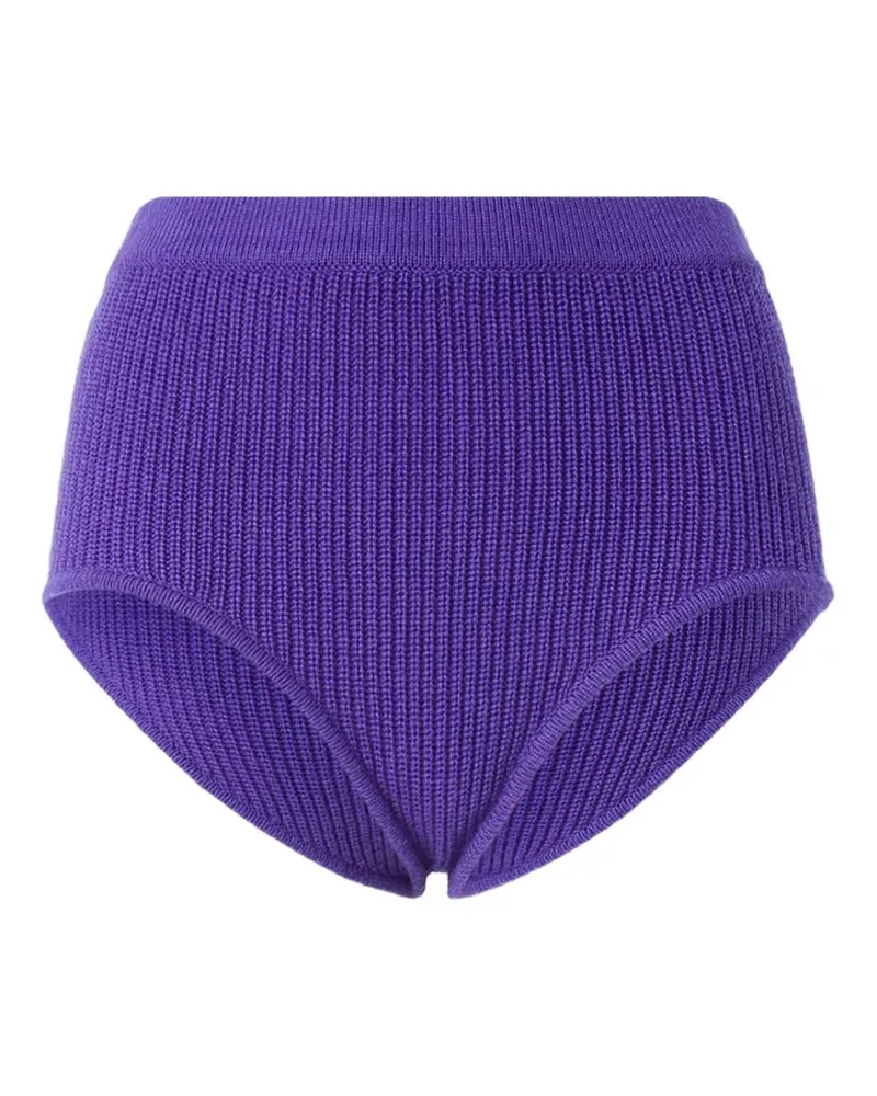 Pinko Gerippte Shorts - Violett Violett