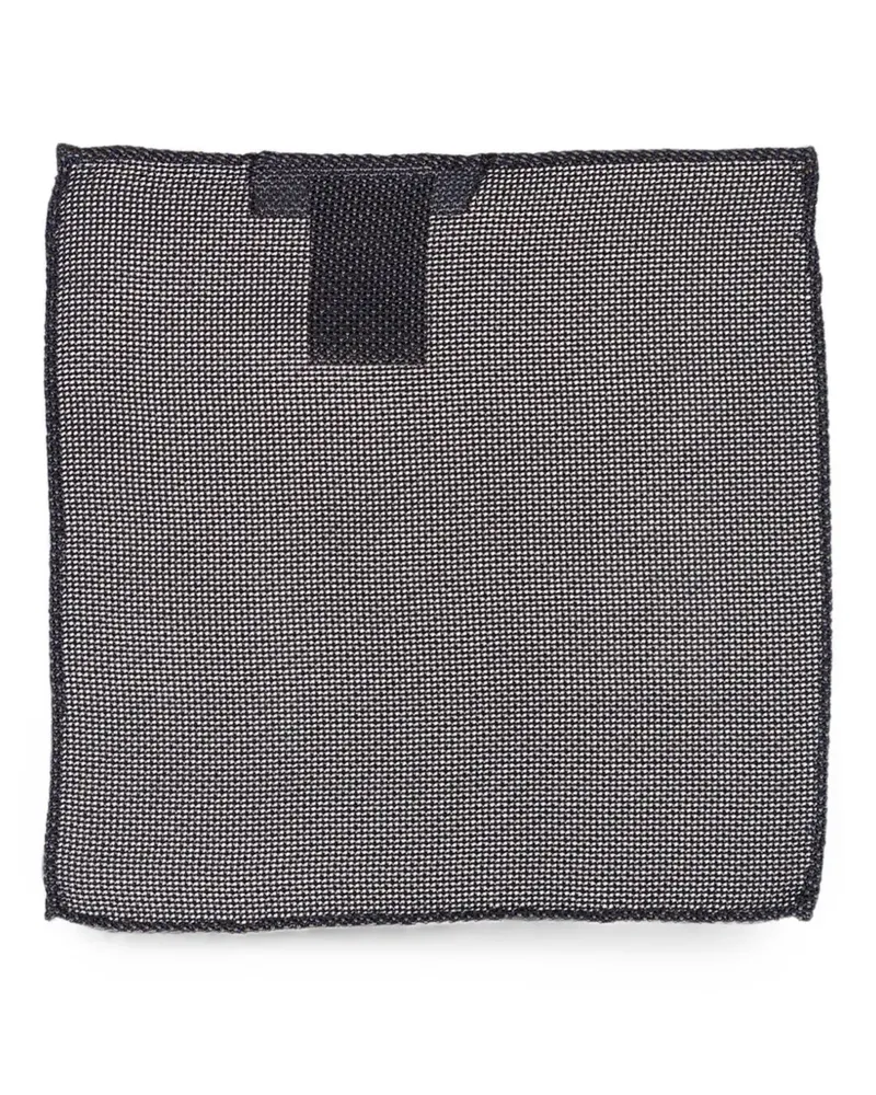 Dsquared2 Einstecktuch mit Lochstrickmuster - Blau Blau