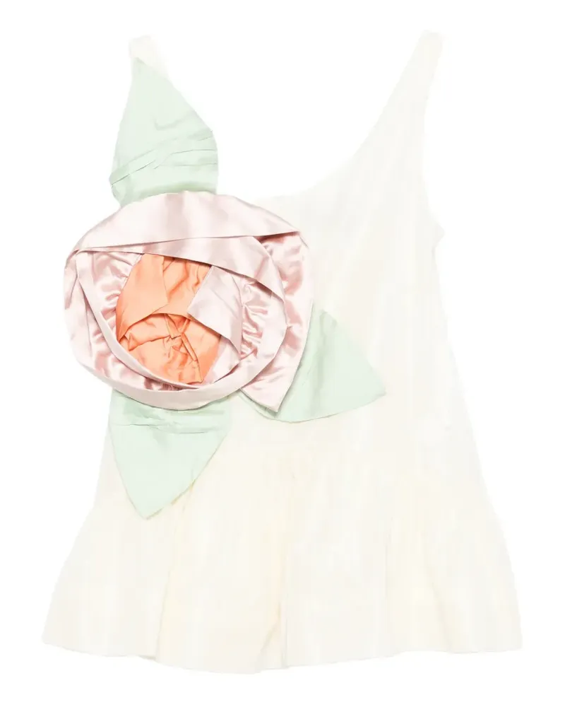 Simone Rocha Rosette Oberteil mit Schößchen - Nude Nude