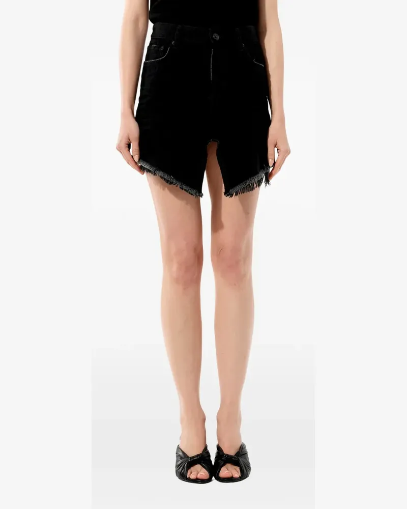 Balenciaga cut-up frayed skirt - Schwarz Schwarz