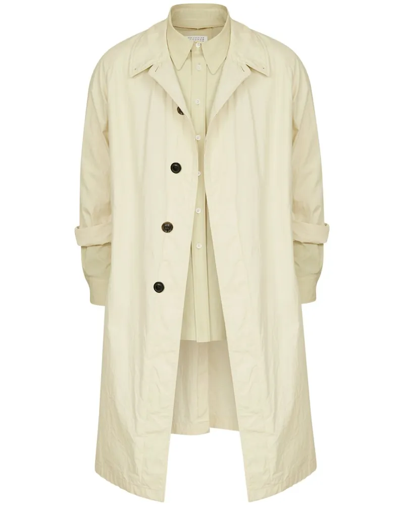 Maison Margiela Trenchcoat im Layering-Look - Nude Nude