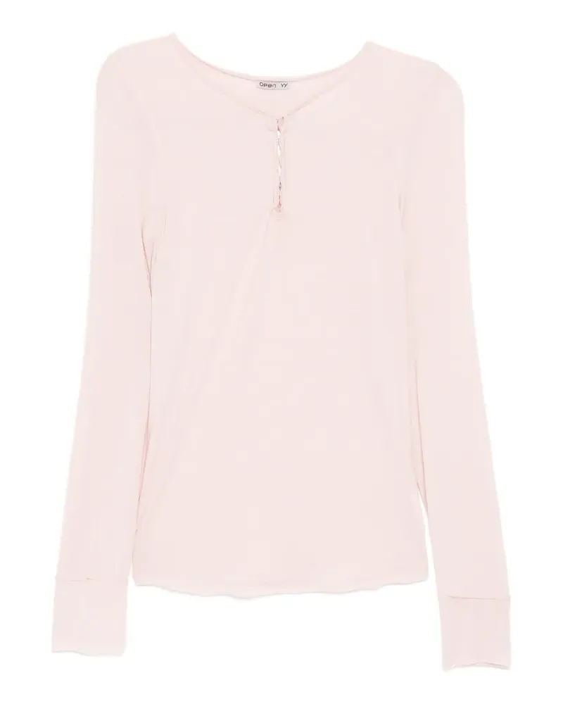 OPEN YY T-Shirt mit Haken - Rosa Rosa
