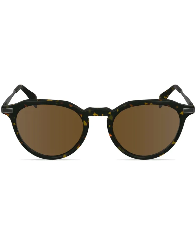 Paul Smith Keats Sonnenbrille mit Panto-Gestell - Braun Braun