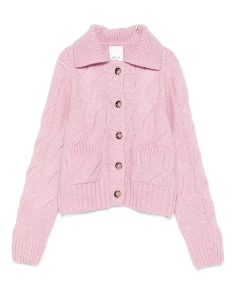 ALLUDE cable-knit cardigan - Rosa Rosa