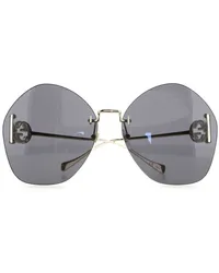 Gucci Sonnenbrille mit GG-Motiv Gold