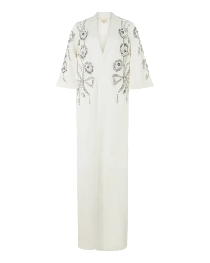 Temperley London Lana sequin-embellished kimono - Weiß Weiß