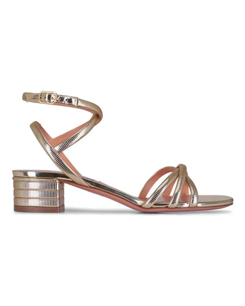 Aquazzura Heatwave Sandalen mit Metallic-Riemen - Gold Gold