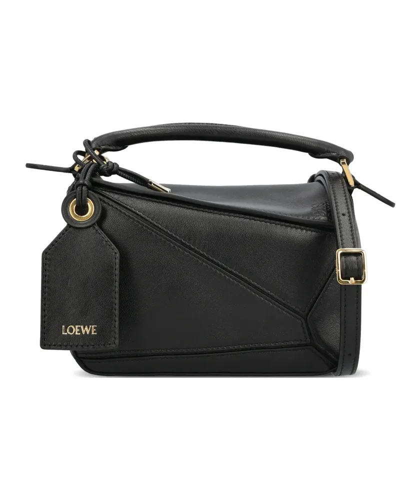 Loewe mini Featherlight Puzzle mini bag - Schwarz Schwarz